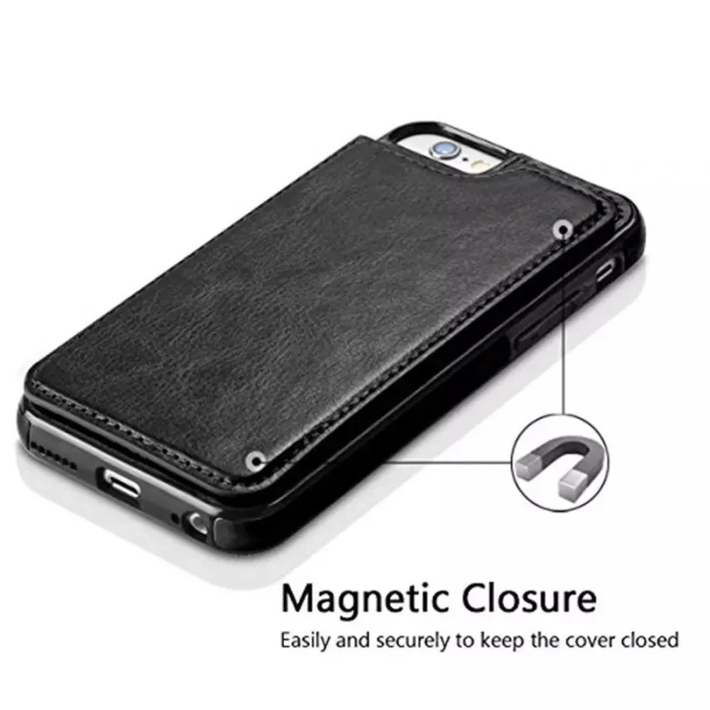 iPhone 11 (6.1 in) Black PU Leather Wallet Case